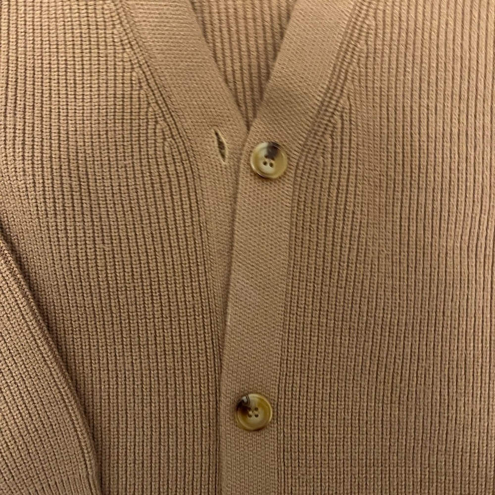 Womens Tan Sweater Cardigan